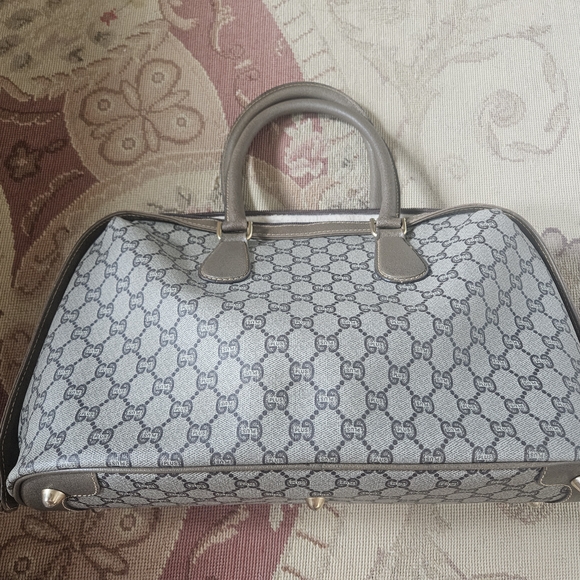 Gucci Plus GG Canvas Satchel with Gold Accents - Picture 5 of 13